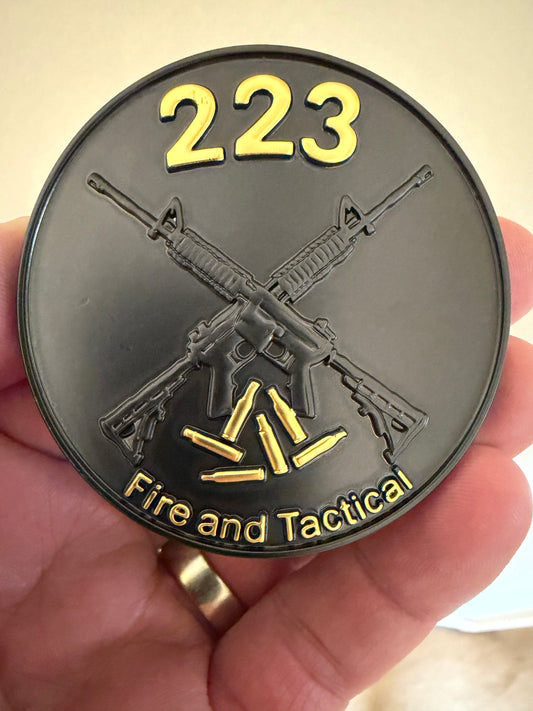 Australian 223 Fire and Tactical - Round Belt Buckle - TWO TWO THREE