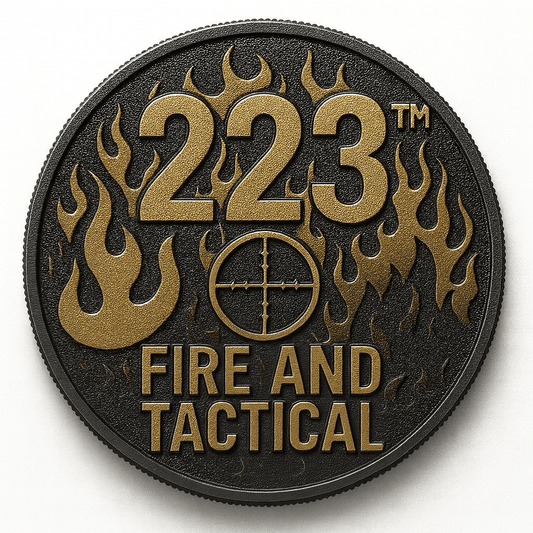 Australian tactical – 223 Fire & Tactical Scope Reticle Challenge Coin - TWO TWO THREE
