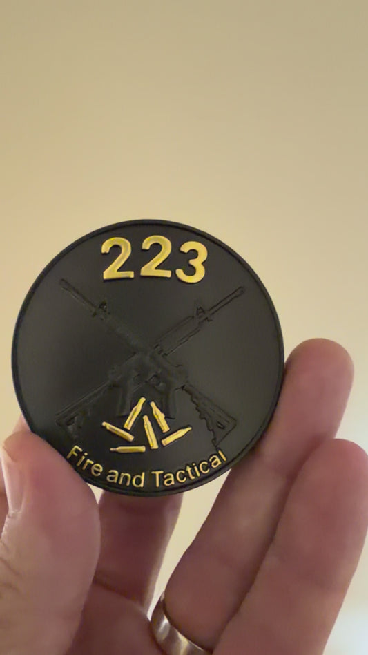 Australian 223 Fire and Tactical - Round Belt Buckle